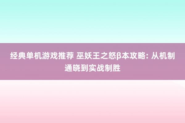 经典单机游戏推荐 巫妖王之怒β本攻略: 从机制通晓到实战制胜