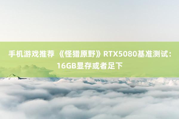 手机游戏推荐 《怪猎原野》RTX5080基准测试：16GB显存或者足下